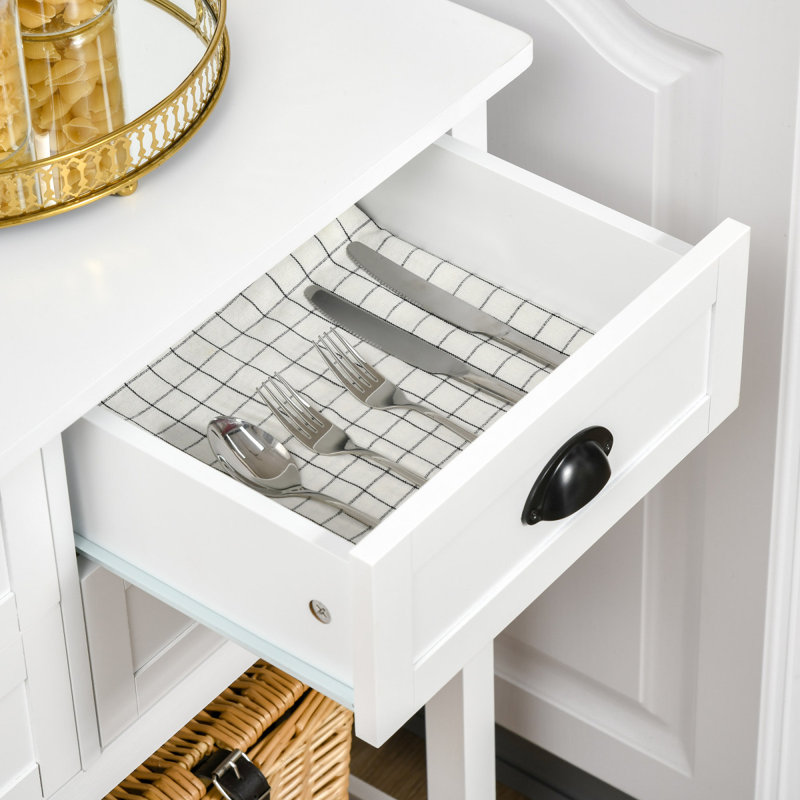 Armoire à café, buffet, armoire blanche