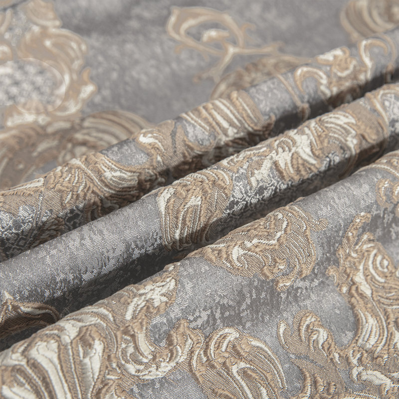Housse pour canapé 1 pièce en jacquard avec pampilles, housse de protection pour canapé 71 po x 118 po, Gris clair