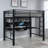 Ranier Black Full Workstation Loft Bed