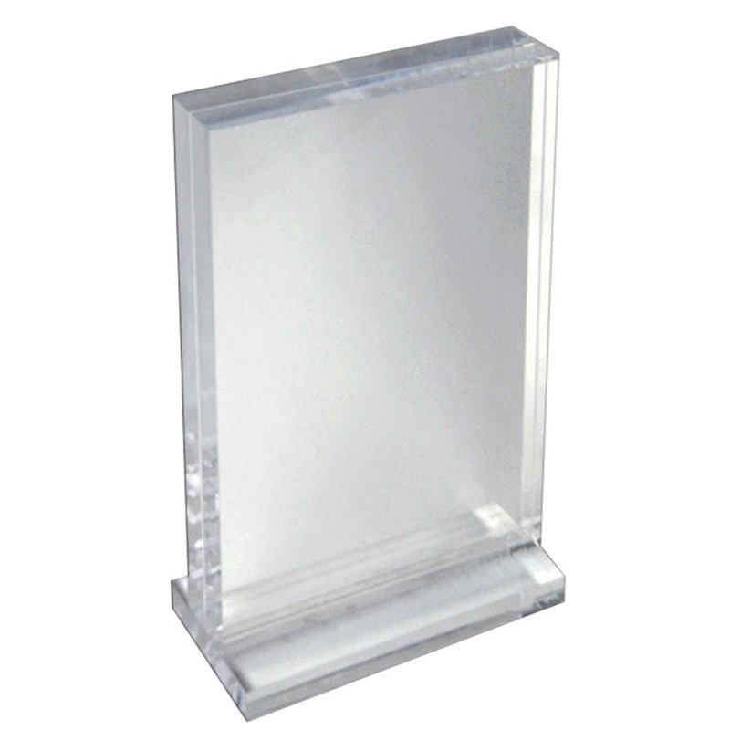 Clear Acrylic Freestanding Tabletop Photo Frame, 8.5" x 11"
