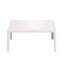 Ensemble de conversation pour patio 3 pièces, ensemble de mobilier modulaire d'extérieur moderne avec table basse carrée, coussin épais et imperméable pour porche, balcon, blanc et gris clair