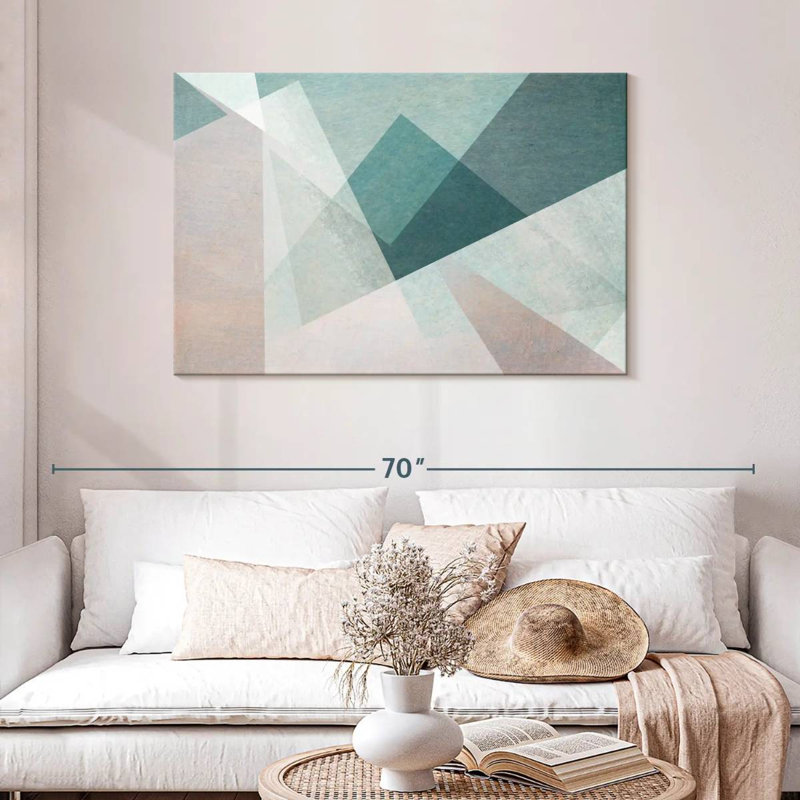 Avery Overlapping Shapes Abstract, 30" H x 45" W