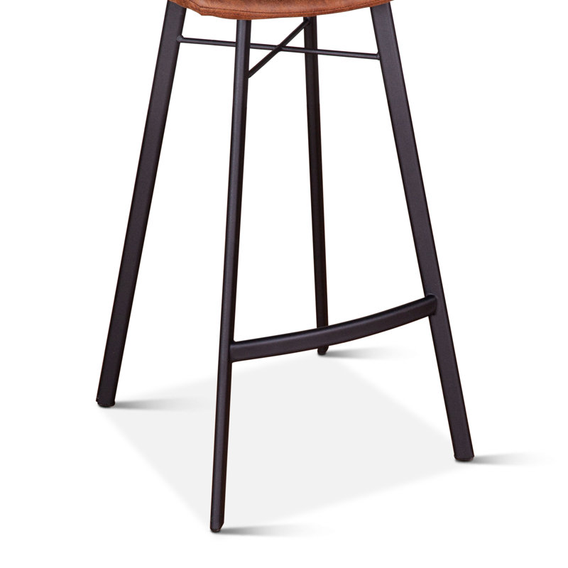 Sam Mid Century Retro Bar Stool, Trapper Brown, Bar Stool ( 30" Seat Height