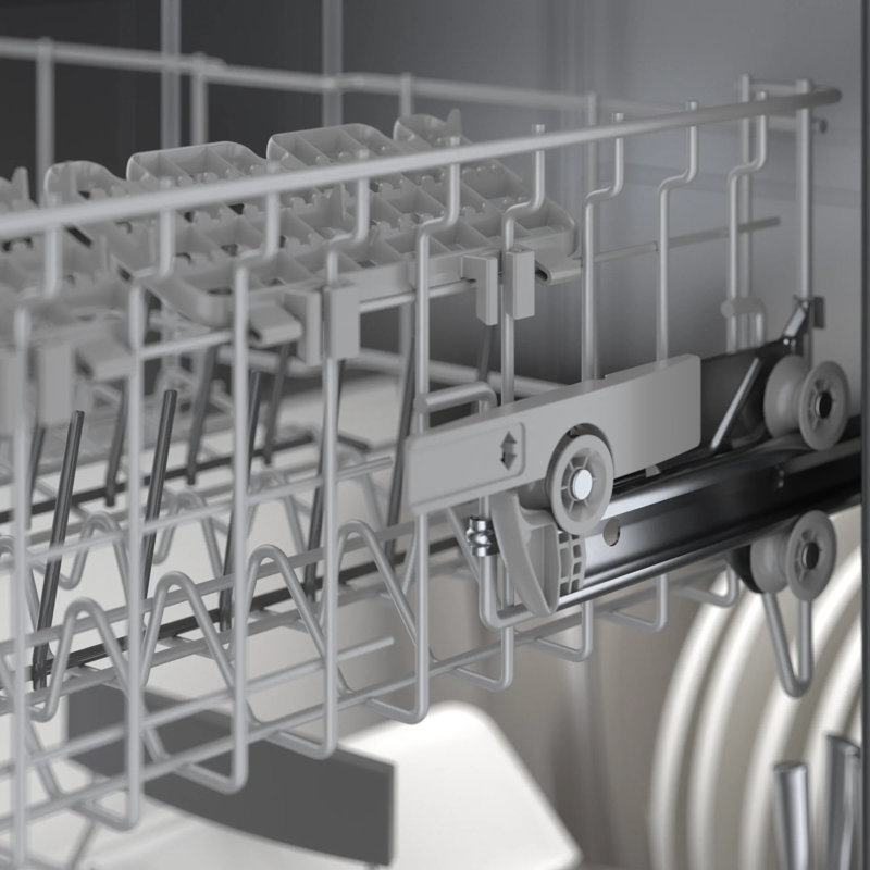 Lave-vaisselle encastré à contrôle supérieur de 800 po avec cuve en acier inoxydable et support flexible à 3 rangées 800 Series 800