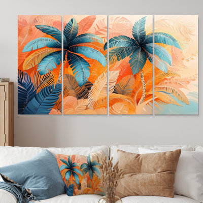 Plam Trees Dream Fragments - Trees Trees Wall Decor - Art mural traditionnel