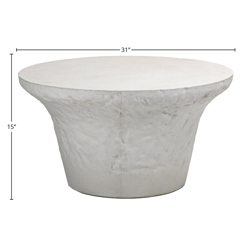 Yanis Concrete Outdoor Coffee Table