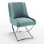 Chaise d'appoint rembourrée en velours Elian-101444857-122883345