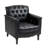 Enoks Tufted Leather Armchair-1439899131