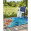 Tapis intérieur / extérieur bleu / orange Ethem-1866889471