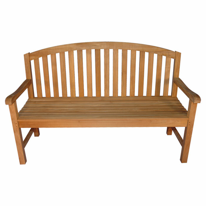 Gracie Oaks Jayden Teak Outdoor Bench & Reviews | Wayfair