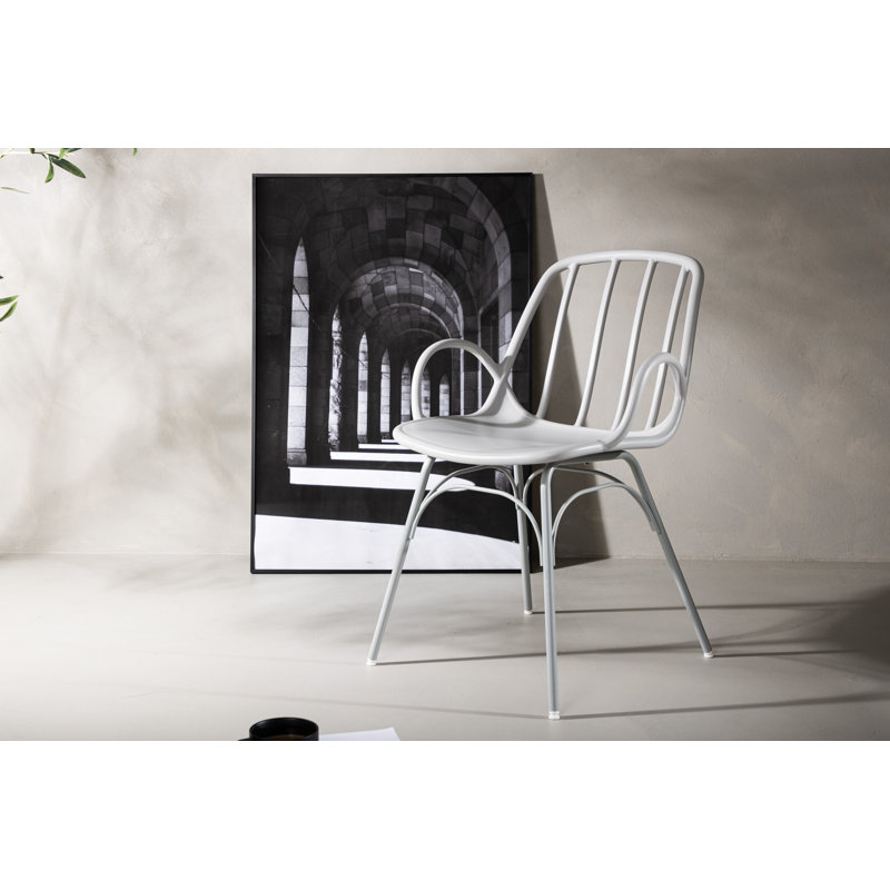 Burnam 46cm H Cantilever Chair, Light Grey