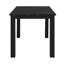 8032 Table noire et (4) chaises argentées