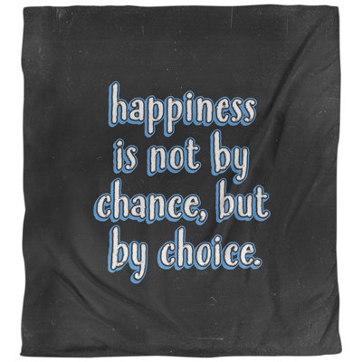 Housse de couette réversible simple Quotes Happiness Inspirational