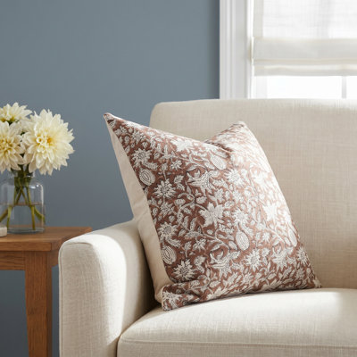 Housse de coussin intérieur / extérieur 100% coton Wilford