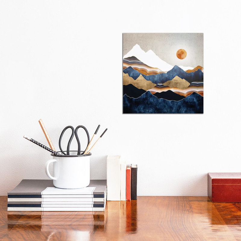 Amber Sun - Print on Canvas, 45.72 cm H x 45.72 cm W x 3.175 cm D, No Framed
