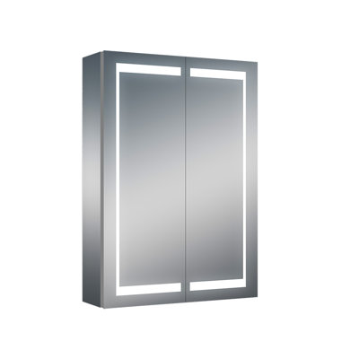 Glenn Modern LED Lighted Bathroom Medicine Cabinet