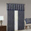 Cantonnière jacquard marine 50 x 18 po