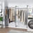 Adein 80.4'' Metal Wall Mounted Clothes Rack