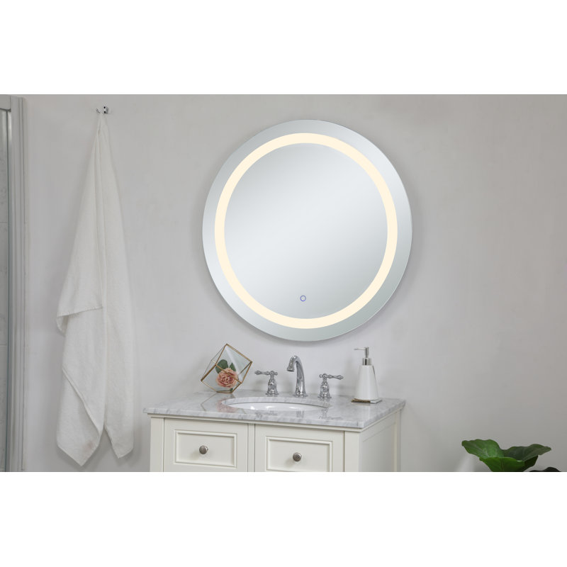 Miroir de salle de bain Sturdivant, H 32 po x L 32 po