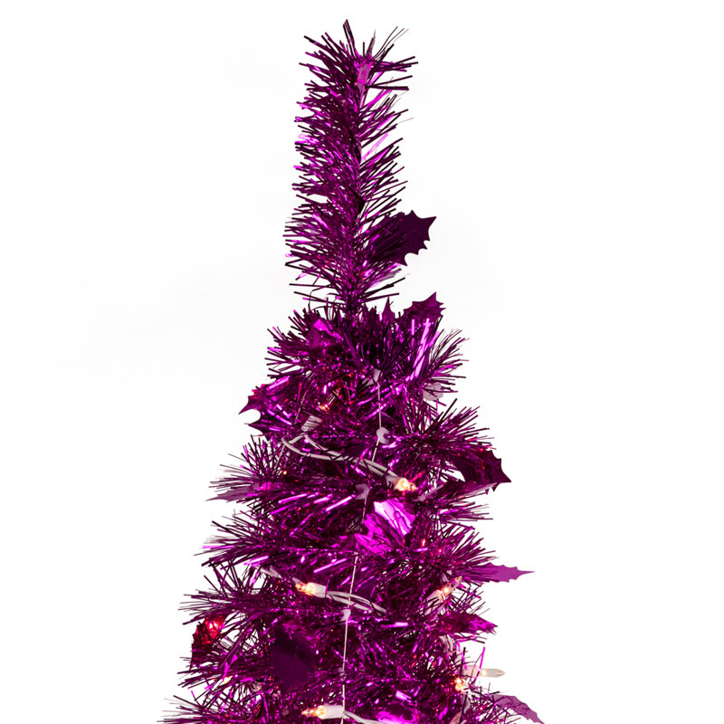 Arbre de Noël artificiel rose 6 pi