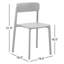 Chaise d'appoint de patio empilable Vowa-87470926