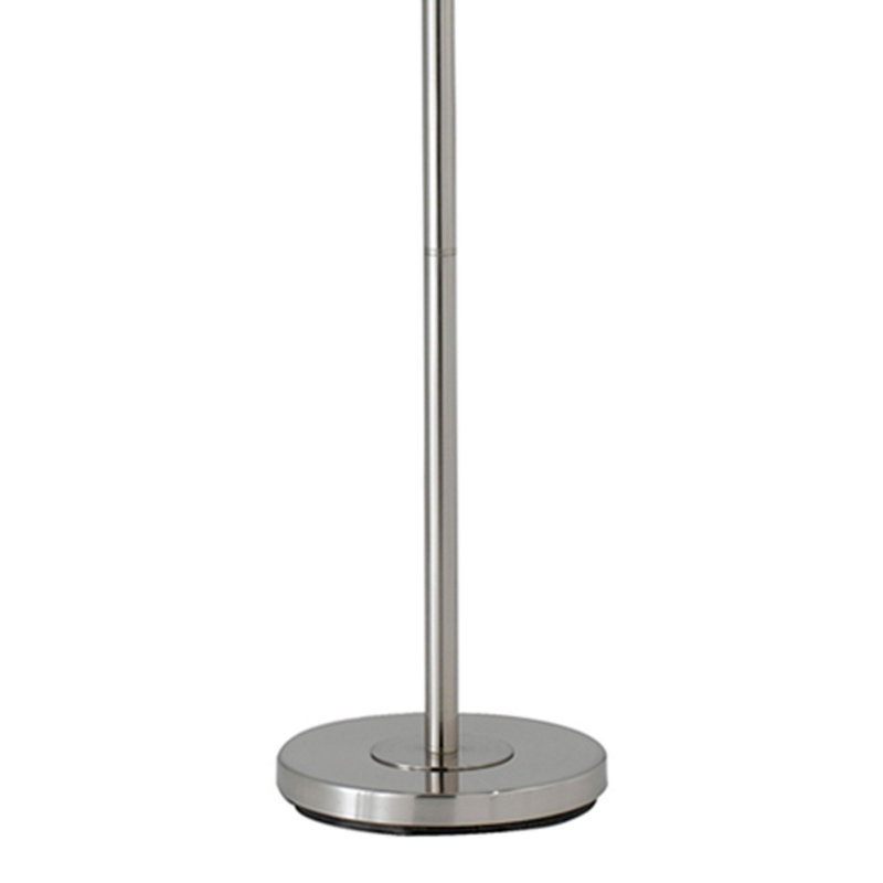 Gurnoor 62'' Traditional Floor Lamp, Silver, White