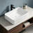 Topcraft 19.69" White Rectangular Bathroom Ceramic Sink Vanity Basin Description
