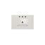 Meuble-lavabo autoportant de 30 pouces avec lavabo, comptoir en marbre d'ingénierie Carrara avec lavabo rectangulaire encastré en céramique, grande porte de rangement à fermeture en douceur