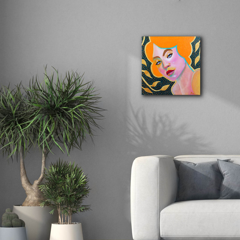  «On A Full Moon Evening» par Bebe Keith, art mural sur toile, 18 po x 18 po