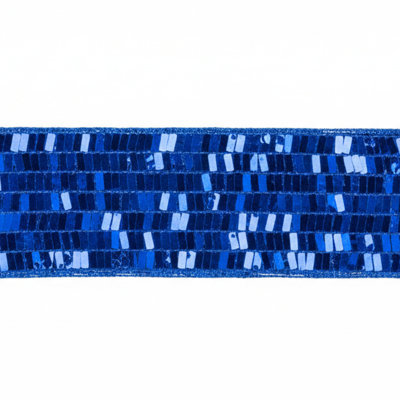 Vickerman 2.5" x 10 Yard Rectangle Sequin Wired Ribbon.