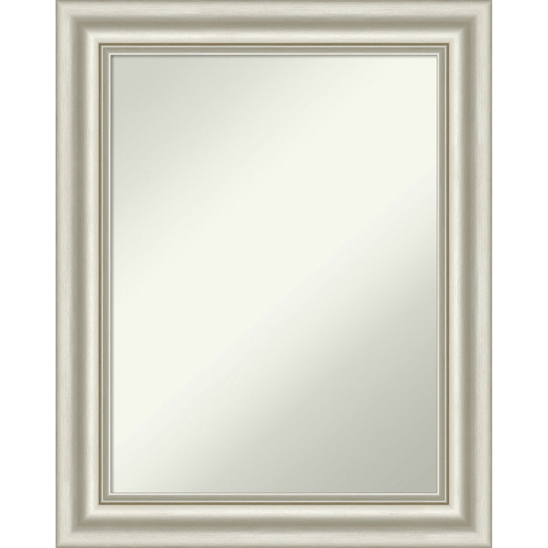 Miroir de salle de bain mural Sophia, 29,5 po x 23,5 po, Argent argent