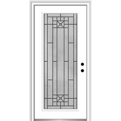 Porte d'entrée pré-suspendue en fibre de verre Courtyard