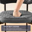 Modern Faux Leather Upholstered Waffle Tufted Bar Stool with Back (Set of 2/4)-1981278856-1981278858
