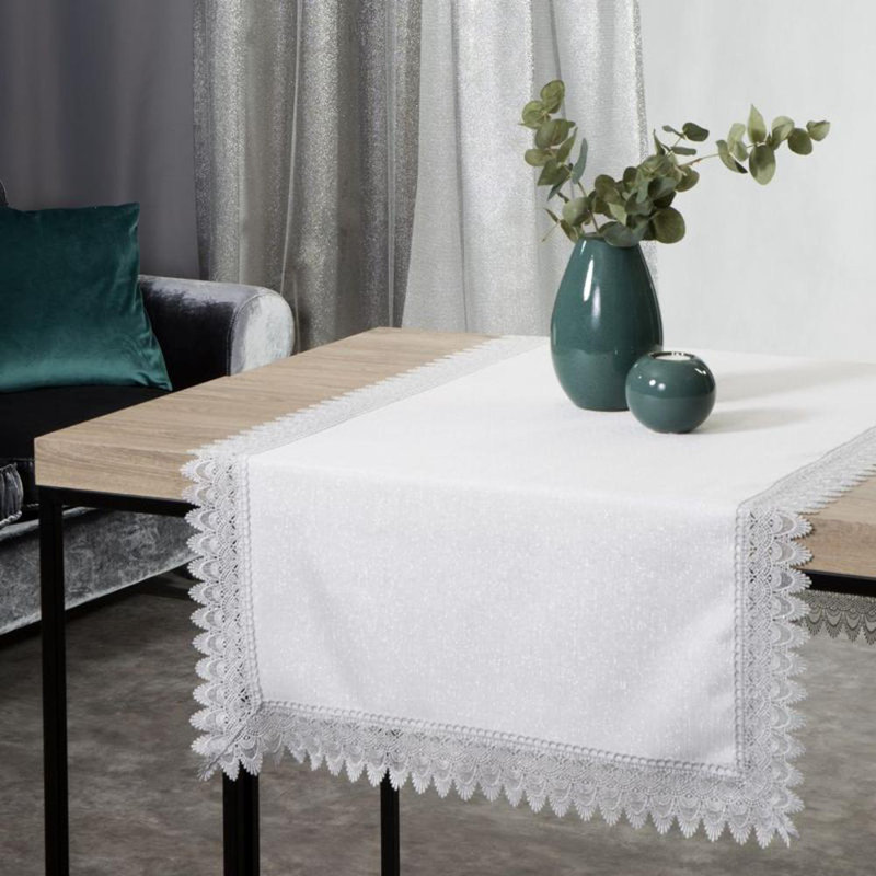 Anika Tablecloth 40X180 Cm Natural, 160cm W x 400cm L