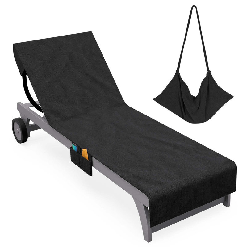 100% Cotton Beach Towel, Black