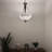 Spuyten Tiffany Pendant Lights Ceiling Light White Stained Glass Hexagon LED Bulbs Included 16"W*16"D*60"H-2103817314