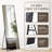 Chakong Aluminum Alloy Framed Rectangle Floor Mirror Full Length-159350134-159350133