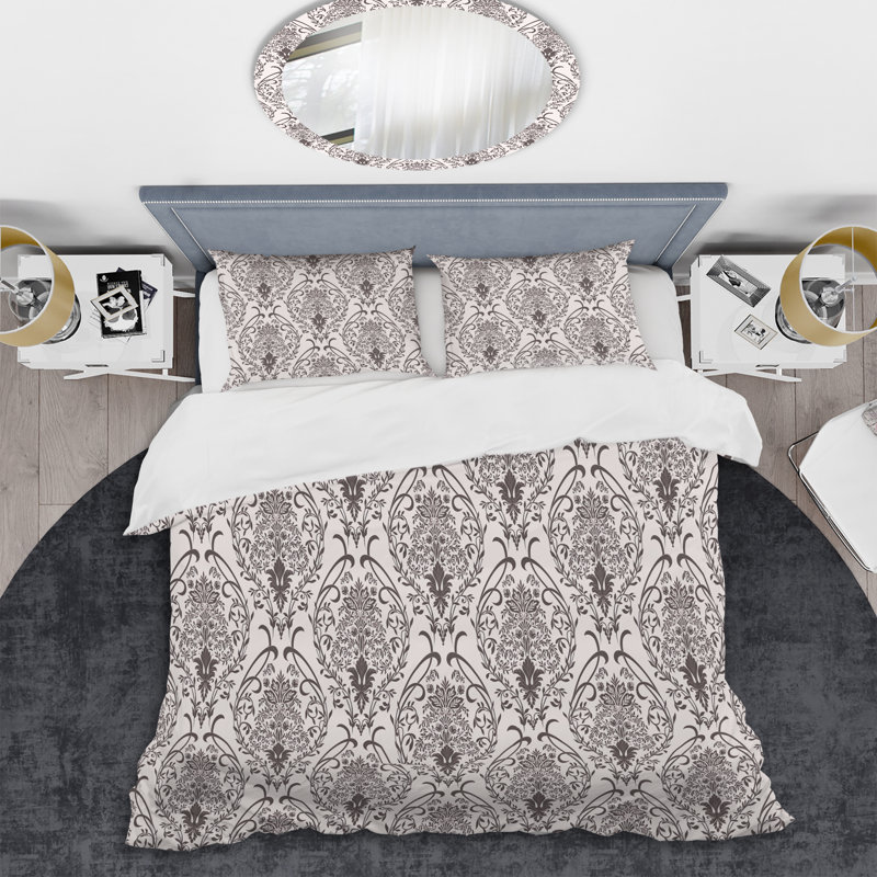 Ensemble de housse de couette en microfibre noir / blanc 3 pièces