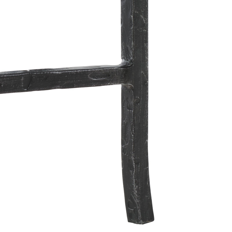 Markley Forged Metal Rectangle Console Table, Black