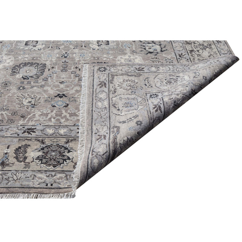 Wool Oriental Area Rug, Rectangle 6' x 9'