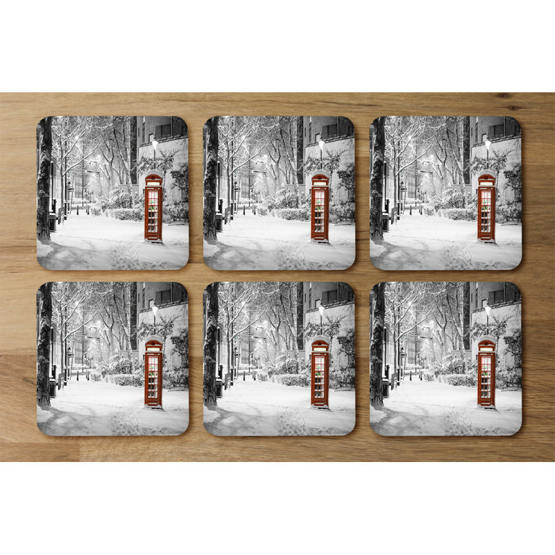 Square 6 Piece Coaster Set