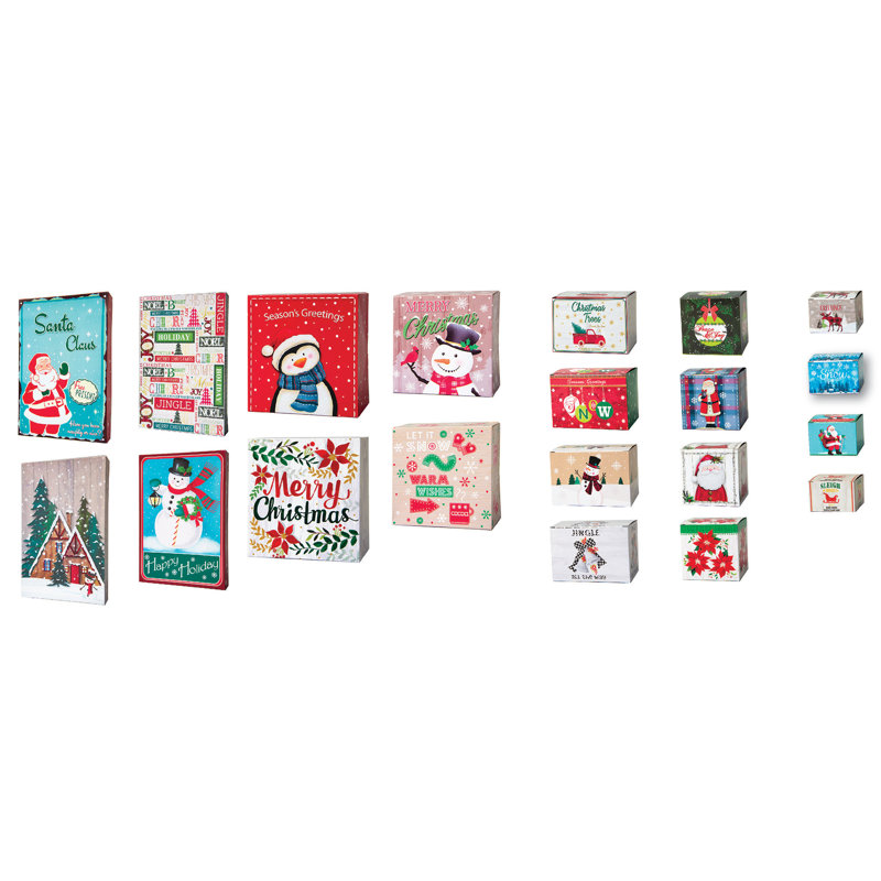 Paquet de 20 boîtes-cadeaux de Noël assorties