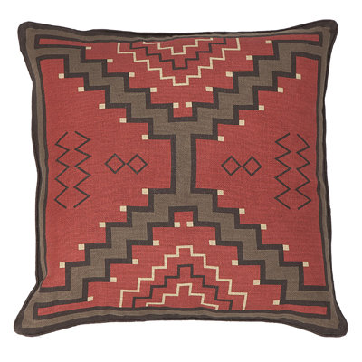 Mesa Linen Geometric Square Pillow Cover & Insert