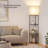 Yiu 3 Tier Corner Shelf  LED Floor Lamp