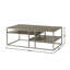 Table basse avec cadre en bois Padena
