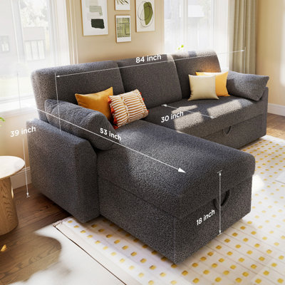 Baerl Upholstered 84'' Sleeper Sofa