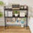 Computer Desktop Bookcase 2 Layers 37.5 Inch With Adjustable Shelf Display Rack Black