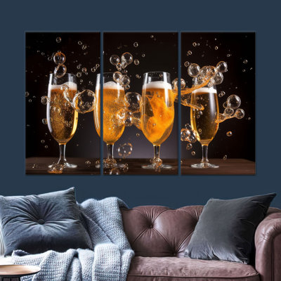 Modern Kitchen Decor: impression sur toile pour une ambiance élégante, toile tendue 3P
