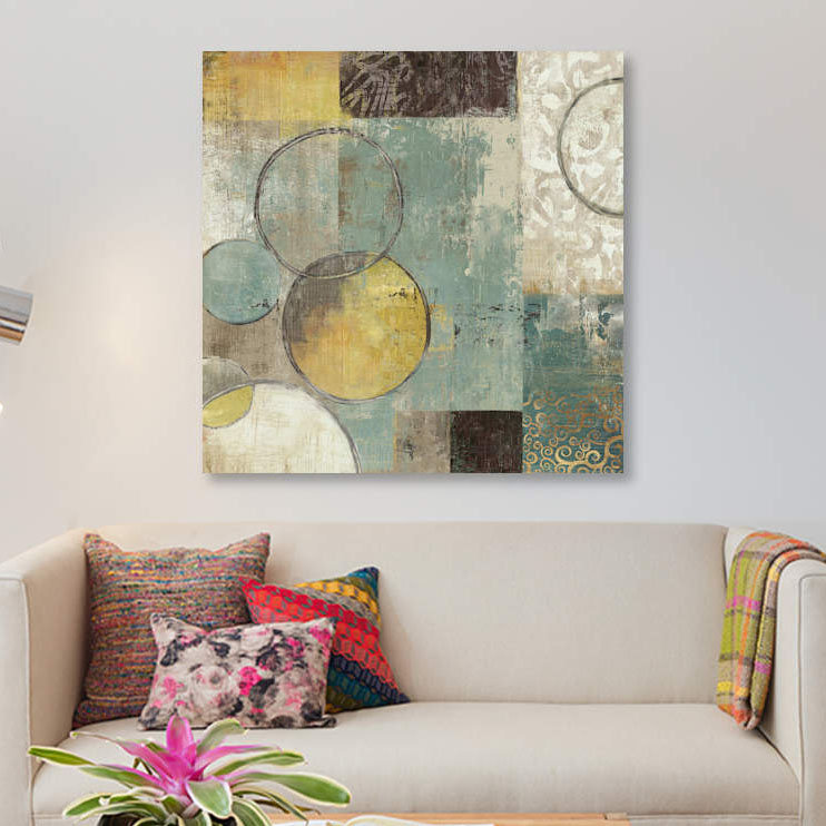 « tranquillité d’esprit i », impression sur toile, H 12 po x l 12 po x P 0,75 po, Toile tendue, Pas de tapis