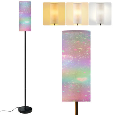 Lampe sur pied de 68,5 po PeeNoke Rainbow Girlie princesse ciel étoiles cœurs Sparcles